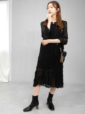 miniaさん（レディース・160cm）の冬コーディネート