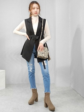 miniaさん（レディース・158cm）の冬コーディネート