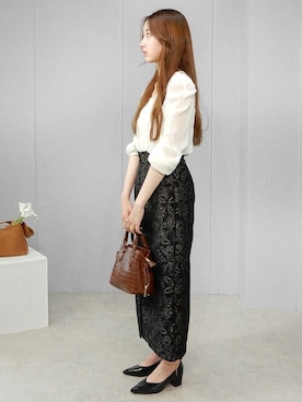 「minia（ミニア）のアイテム（アクセサリー）」を使った、miniaさん（レディース・158cm）の冬コーディネート