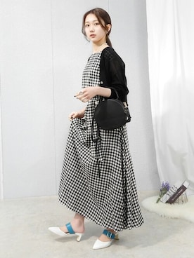 「minia（ミニア）のアイテム（アクセサリー）」を使った、miniaさん（レディース・158cm）の冬コーディネート