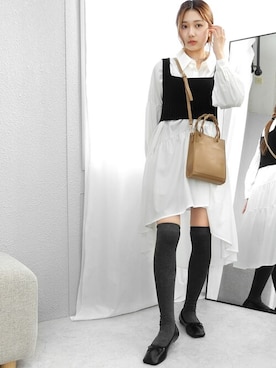 miniaさん（レディース・158cm）の冬コーディネート