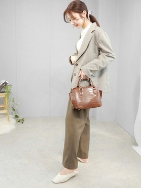 「minia（ミニア）のアイテム（アクセサリー）」を使った、miniaさん（レディース・158cm）の冬コーディネート