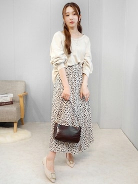 「minia（ミニア）のアイテム（アクセサリー）」を使った、miniaさん（レディース・158cm）の春コーディネート