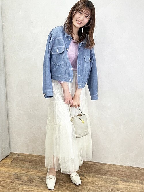 【新品・未使用】エシカ　パールデニムジャケット MISCH MASCH デニムジャケット gジャン 「防しわ/UVカット」2024