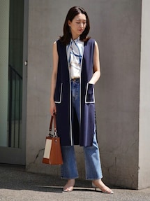 Ballsey - 新品未使用 Ballsey ボールジィ コットンアセテートミラノリブ ロングジレ 20220505134818387_215.jpg