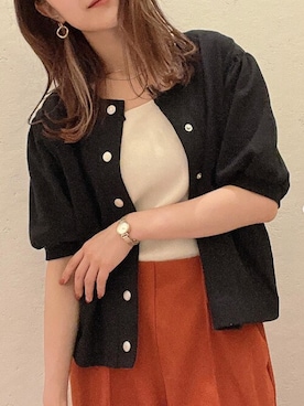 「＃カーディガン」｜cepo公式さん（レディース・160cm）の夏コーディネート