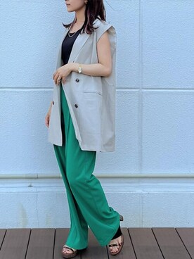 「＃テーラードジャケット」｜cepo公式さん（レディース・160cm）の夏コーディネート