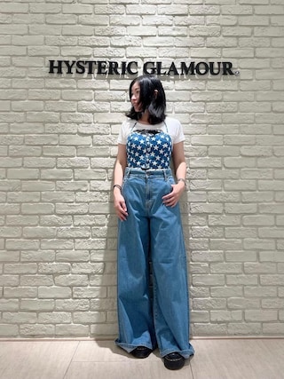 8531【極美品】HYSTERIC GLAMOUR STAR柄 デニム ビスチェ HYSTERIC GLAMOUR（ヒステリックグラマー）の「STAR柄デニム