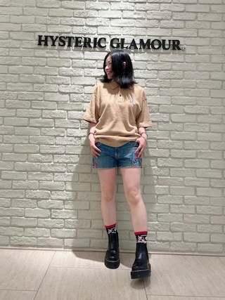 HYSTERIC MINI パンダデザイン デニムパンツ HYSTERIC MINI パンツ 110cm イエローパンダ｜HYSTERIC MINIの