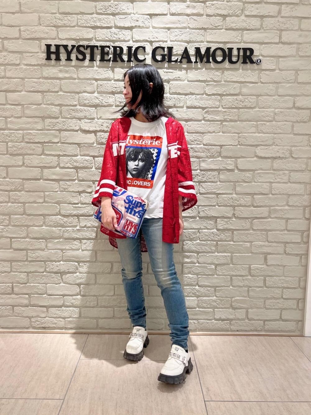 【HYSTERIC GLAMOUR】FLAME LOGO 柄ジャガードZIP UP Tシャツ HYSTERIC GLAMOUR（ヒステリックグラマー）の「FLAME LOGO柄ジャ