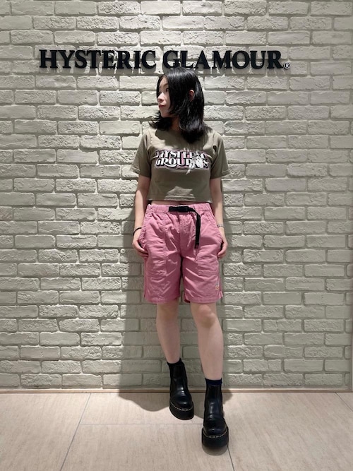 HYSTERIC GROUPIES ショート丈Tシャツ（Tシャツ/カットソー