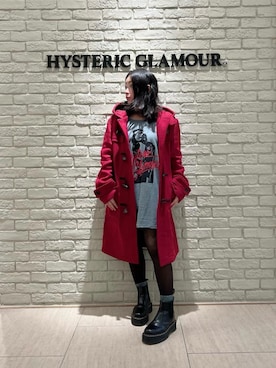 「アイテム（ダウンジャケット/コート、レッド系）」を使った、SUZUKIさん（レディース・150cm）の秋コーディネート