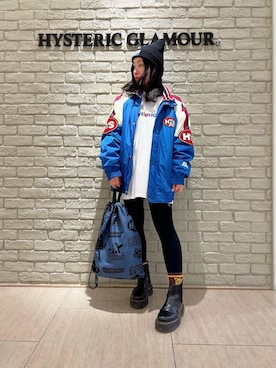 「バックプリント」｜「アイテム（ブルゾン）」を使った、SUZUKIさん（レディース・150cm）の秋コーディネート