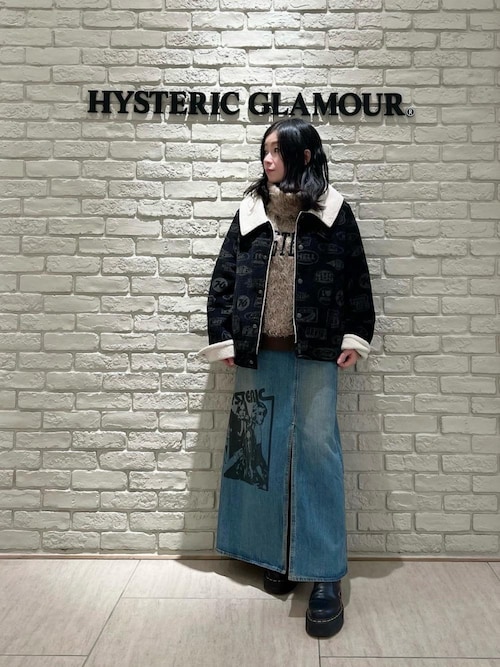 MOTOR CITY FEVER柄 裏ボアジャケット（ブルゾン）｜HYSTERIC