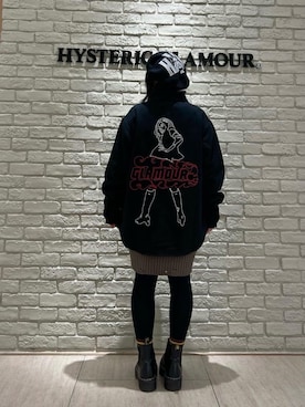 「刺繍」｜「アイテム（ハンチング/ベレー帽）」を使った、SUZUKIさん（レディース・150cm）の秋コーディネート
