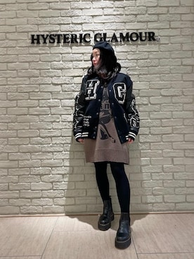 「バックプリント」｜「アイテム（ブルゾン）」を使った、SUZUKIさん（レディース・150cm）の秋コーディネート