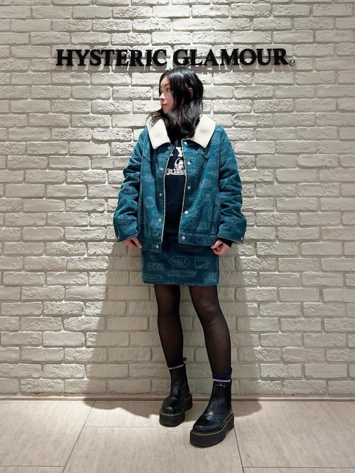 ヒステリックグラマー　hysteric glamour タックキュロットスカート スクラッチロングデニムスカート|HYSTERIC GLAMOUR WOMEN