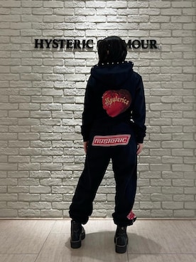 「ロック」｜「アイテム（スウェットパンツ）」を使った、SUZUKIさん（レディース・150cm）の冬コーディネート