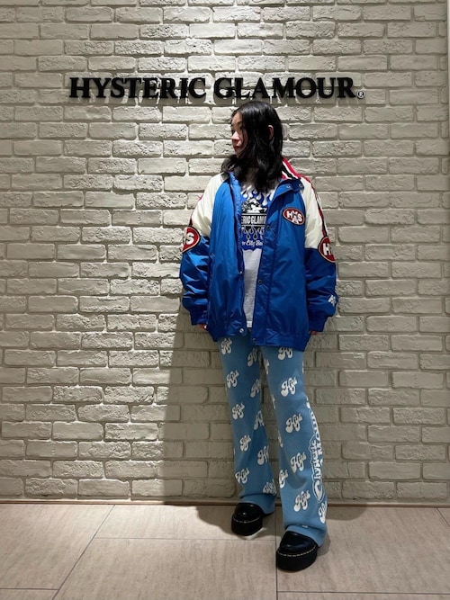 HYSTERICGLAMOUR EVILSTARワッペンスタンドカラージャケット EVIL STARワッペン スタンドカラージャケット（ブルゾン）｜HYSTERIC