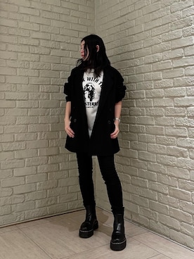 「HYSTERIC GLAMOUR（ヒステリックグラマー）のアイテム（その他アウター）」を使った、SUZUKIさん（レディース・150cm）の冬コーディネート