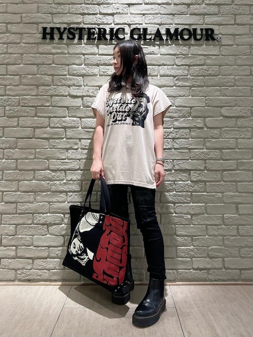 HYSTERIC GLAMOUR デニムジーンズ レディース Sサイズ WOMAN BANANA ワイドデニムパンツ（デニムパンツ）｜HYSTERIC