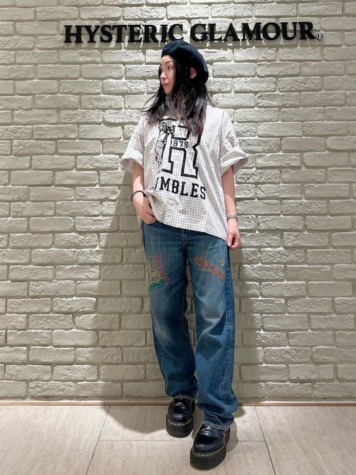 ヒステリックグラマー　刺繍入り　メンズ　デニム HYSTERIC刺繍 ウエスタンデニムシャツ|HYSTERIC GLAMOUR MEN