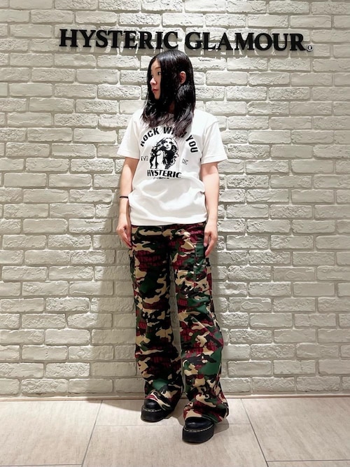 y2k ヒステリックグラマー 後ろリボン tシャツ HYSTERIC GLAMOUR（ヒステリックグラマー）の「ROCK W YOU T