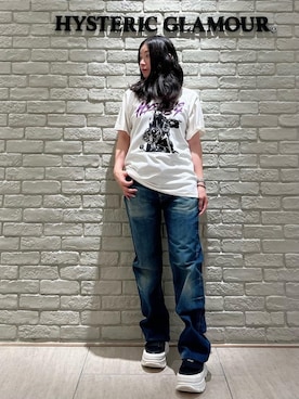 「ストレートデニム」｜SUZUKIさん（レディース・150cm）の夏コーディネート