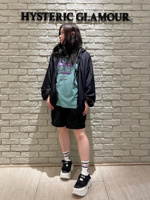 【レア美品】ヒステリックグラマー クロップド丈カーゴパンツ ブラック XS カーゴショーツ（カーゴパンツ）｜HYSTERIC GLAMOUR
