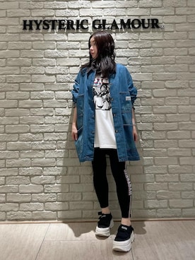 「HYSTERIC GLAMOUR（ヒステリックグラマー）のWOMAN ON SKULL カバーオールジャケット（ブルゾン）」を使った、SUZUKIさん（レディース・150cm）の夏コーディネート