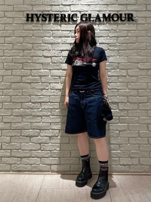 未使用品 ヒステリックグラマー バック ヒスベア レース ドッキング トップス DIZZY&MILKY ソックス（ソックス/靴下）｜HYSTERIC GLAMOUR