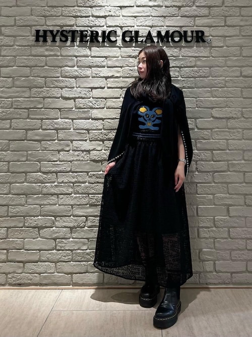 HYSTERIC GLAMOUR TYPE LOGO SCRATCH ジャガード ロゴジャガード キーホルダー（キーホルダー）｜HYSTERIC