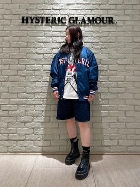 「アイテム（スタジャン）」を使った、SUZUKIさん（レディース・150cm）の夏コーディネート
