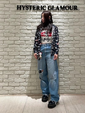 「HYSTERIC GLAMOUR（ヒステリックグラマー）のアイテム（シャツ/ブラウス）」を使った、SUZUKIさん（レディース・150cm）の秋コーディネート