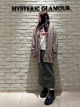 ヒステリック ☆ ティアード スカート ☆ドクロ スカル スネーク HYSTERIC GLAMOUR（ヒステリックグラマー）の「SNAKE LOOP柄