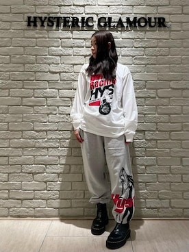 HYSTERIC GLAMOUR H$ MONOGRAM柄スウェットパンツ HYSTERIC TIMES