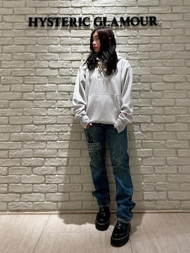 「HYSTERIC GLAMOUR（ヒステリックグラマー）のアイテム（パーカー）」を使った、SUZUKIさん（レディース・150cm）の秋コーディネート