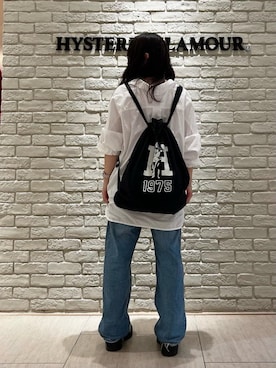 「HYSTERIC GLAMOUR（ヒステリックグラマー）のアイテム（バッグ）」を使った、SUZUKIさん（レディース・150cm）の秋コーディネート