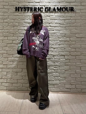 「HYSTERIC GLAMOUR（ヒステリックグラマー）のアイテム（バッグ）」を使った、SUZUKIさん（レディース・150cm）の秋コーディネート