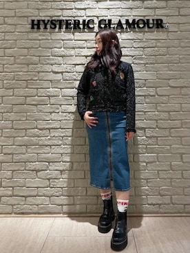 「アイテム（デニムスカート）」を使った、SUZUKIさん（レディース・150cm）の秋コーディネート