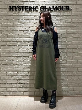 「HYSTERIC GLAMOUR（ヒステリックグラマー）のアイテム（ワンピース/ドレス）」を使った、SUZUKIさん（レディース・150cm）の秋コーディネート