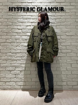 「HYSTERIC GLAMOUR（ヒステリックグラマー）のアイテム（シャツ/ブラウス）」を使った、SUZUKIさん（レディース・150cm）の秋コーディネート