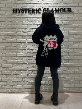 「HYSTERIC GLAMOUR（ヒステリックグラマー）のアイテム（パーカー）」を使った、SUZUKIさん（レディース・150cm）の秋コーディネート
