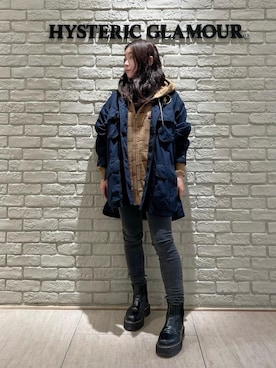 「HYSTERIC GLAMOUR（ヒステリックグラマー）のアイテム」を使った、SUZUKIさん（レディース・150cm）の秋コーディネート
