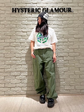 「アイテム（カーゴパンツ）」を使った、SUZUKIさん（レディース・150cm）の秋コーディネート