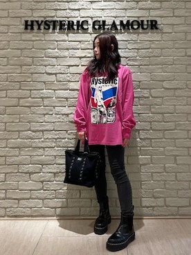 「HYSTERIC GLAMOUR（ヒステリックグラマー）のアイテム（ショルダーバッグ）」を使った、SUZUKIさん（レディース・150cm）の秋コーディネート