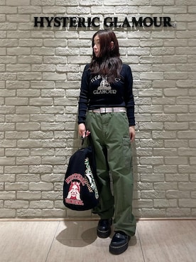 「アイテム（カーゴパンツ）」を使った、SUZUKIさん（レディース・150cm）の秋コーディネート