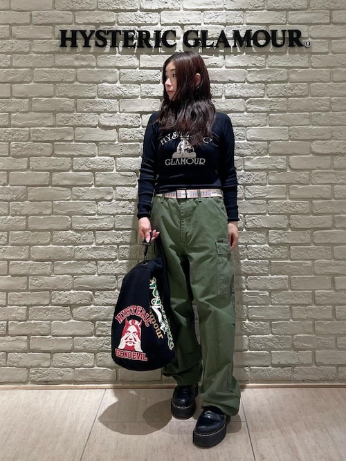 【美品】ヒステリックグラマー　ANGEL ショート丈Tシャツ　長袖　　カットソー HYSTERIC ANGEL ショート丈Tシャツ|HYSTERIC GLAMOUR WOMEN