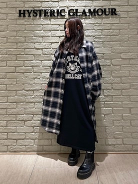 「HYSTERIC GLAMOUR（ヒステリックグラマー）のアイテム（ワンピース/ドレス）」を使った、SUZUKIさん（レディース・150cm）の秋コーディネート