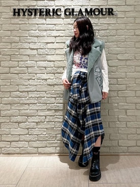 「HYSTERIC GLAMOUR（ヒステリックグラマー）のアイテム（ワンピース/ドレス）」を使った、SUZUKIさん（レディース・150cm）の秋コーディネート